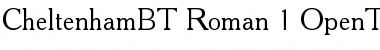 Cheltenham Regular Font