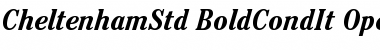 ITC Cheltenham Std Bold Condensed Italic Font