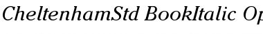 ITC Cheltenham Std Book Italic Font