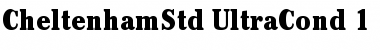 ITC Cheltenham Std Ultra Condensed Font