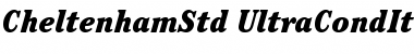 ITC Cheltenham Std Ultra Condensed Italic Font