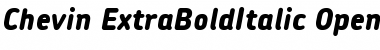 Chevin ExtraBoldItalic Font