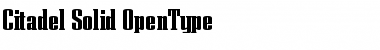 Citadel Solid Font