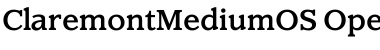 ClaremontMediumOS Regular Font