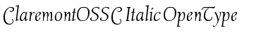 ClaremontOSSC-Italic Regular Font