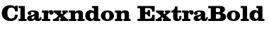 Clarxndon ExtraBold Font