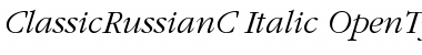 ClassicRussianC Italic Font