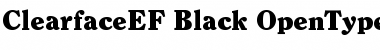 Download ClearfaceEF-Black Font
