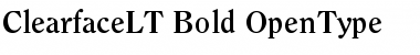 ITC Clearface LT Bold Font