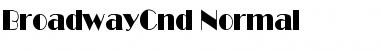 Download BroadwayCnd-Normal Font