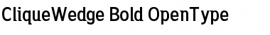 CliqueWedge Bold Font