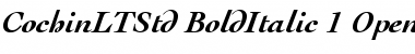Cochin LT Std Bold Italic Font