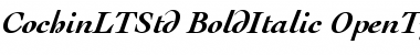 Cochin LT Std Bold Italic Font