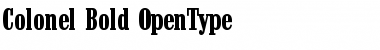 Colonel-Bold Regular Font