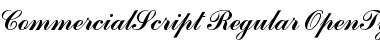 CommercialScript Regular Font