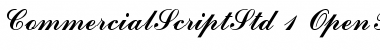 Commercial Script Std Regular Font