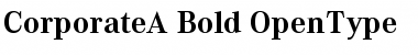 Corporate A Bold Font