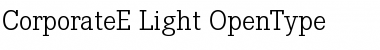 Corporate E Light Font
