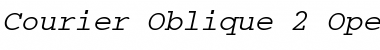 Courier Oblique Font