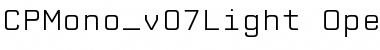 CPMono_v07 Light Font