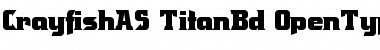 Crayfish AS Titan Bold Font