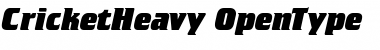 Download CricketHeavy Font