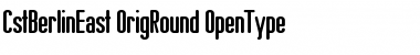 CstBerlinEast OrigRound Font