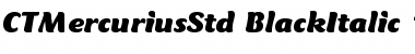 Mercurius CT Std Black Italic Font