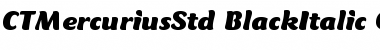 Mercurius CT Std Black Italic Font