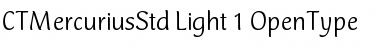 Mercurius CT Std Light Font