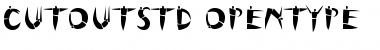 Cutout Std Regular Font