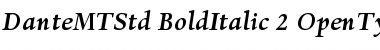 Dante MT Std Bold Italic Font