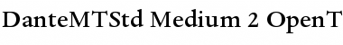 Dante MT Std Medium Font