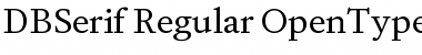 DB Serif Regular Font