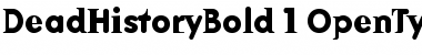 DeadHistoryBold Regular Font