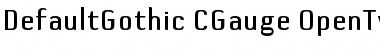 Download DefaultGothic-CGauge Font