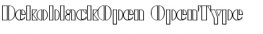 DekoblackOpen Regular Font