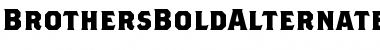 BrothersBoldAlternates Bold Font