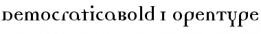 DemocraticaBold Regular Font