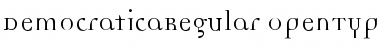 DemocraticaRegular Regular Font