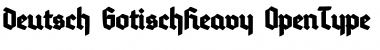 Deutsch-Gotisch Heavy Regular Font