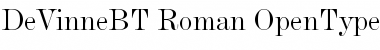 De Vinne Regular Font