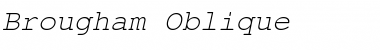 Brougham Oblique Font