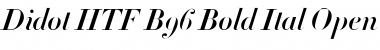 Didot HTF-B96-Bold-Ital Font