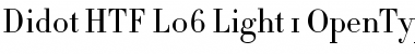 Didot HTF-L06-Light Font