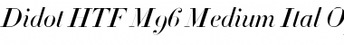 Didot HTF-M96-Medium-Ital Font