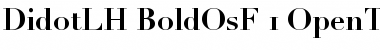 Linotype Didot Bold Oldstyle Figures Font