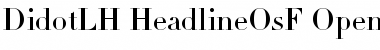 Linotype Didot Headline OsF Font