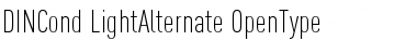 DINCond-LightAlternate Regular Font