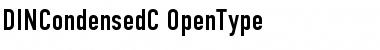 DINCondensedC Regular Font